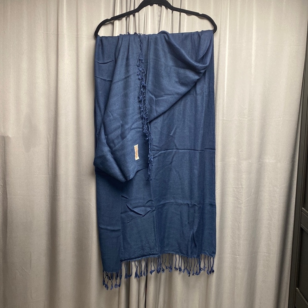 Navy Blue Pashmina scarf